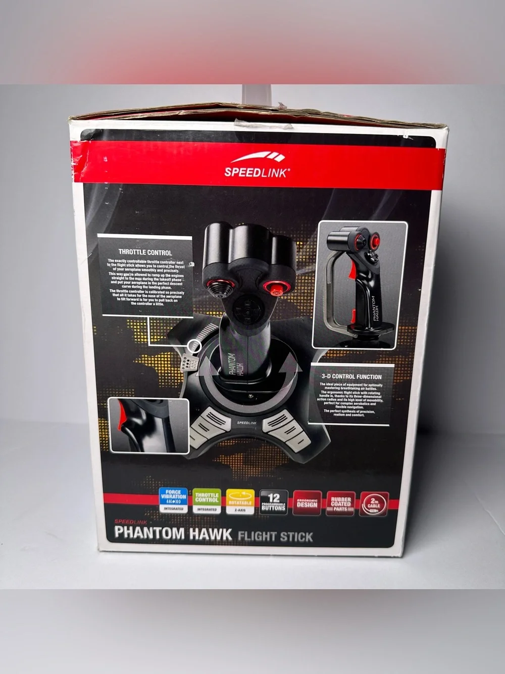 Phantom Hawk Flight Stick Simulator Gaming Joystick USB Wired Windows PC NEW